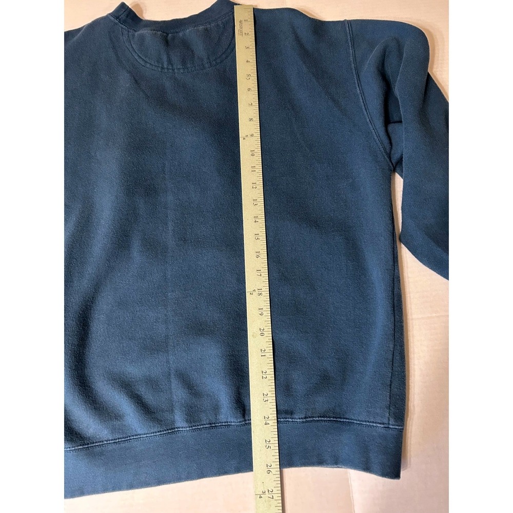 Vintage Bum Equipment B Block Letter Sweatshirt Blue Crew Neck Men's M - Picture 2 of 7